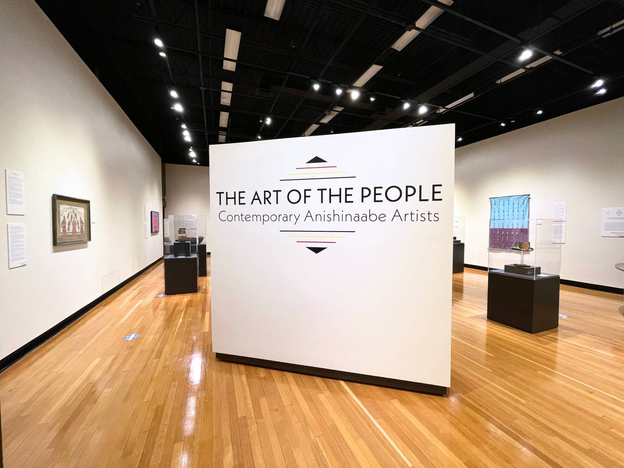 Title wall in the exhibit Art of the People.